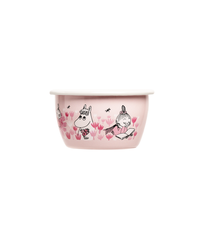 Moomin enamel bowl and plate