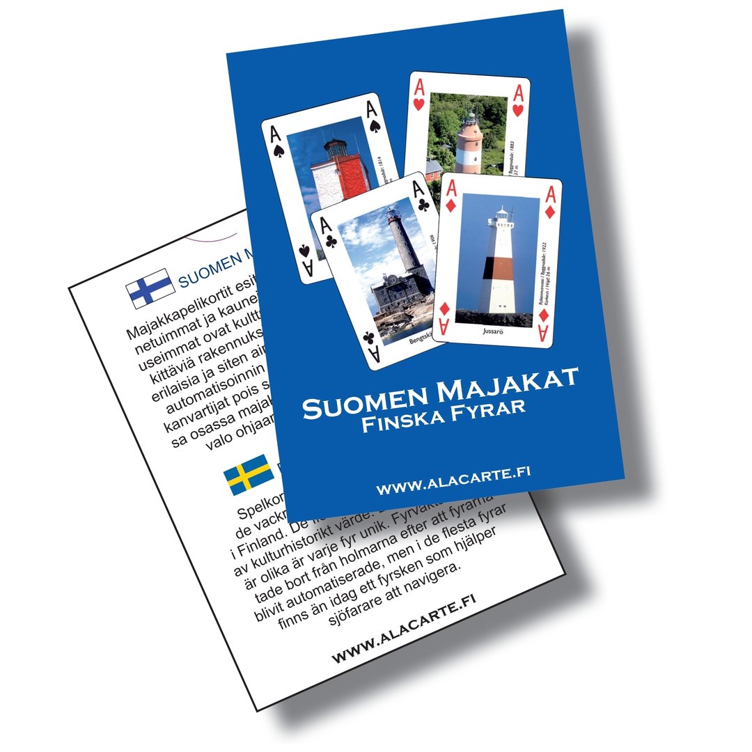 Finnish lighthouse playing card